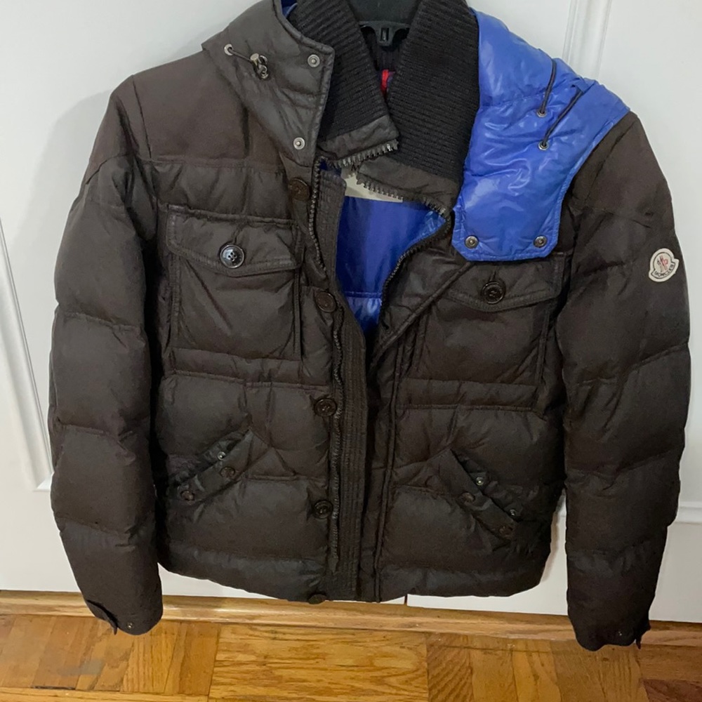 Moncler men’s down coat with hood